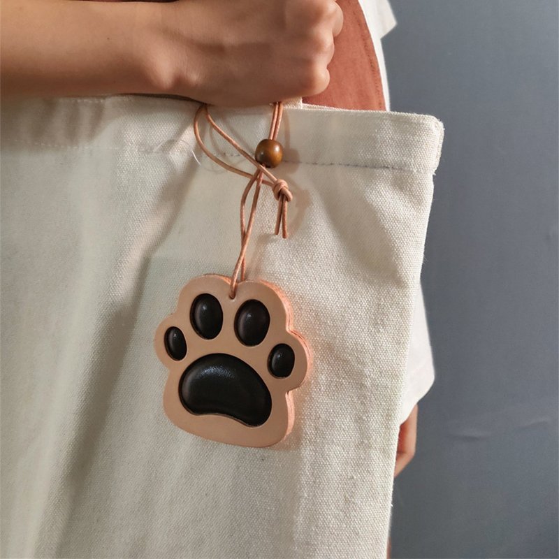 真皮貓爪掛件 - 鑰匙圈/鑰匙包 - 真皮 