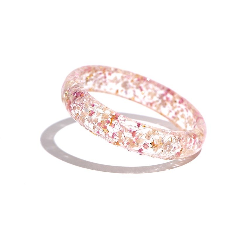 設計師系列【粉紅之星】- Cloris Gift永綻花手鐲 - 手鍊/手鐲 - 植物．花 粉紅色