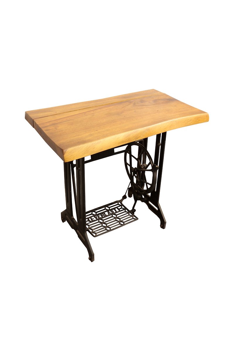 【吉迪市100%全柚木家具】SSFOOT001S1 裁縫車腳復古原木桌 - 餐桌/書桌 - 木頭 