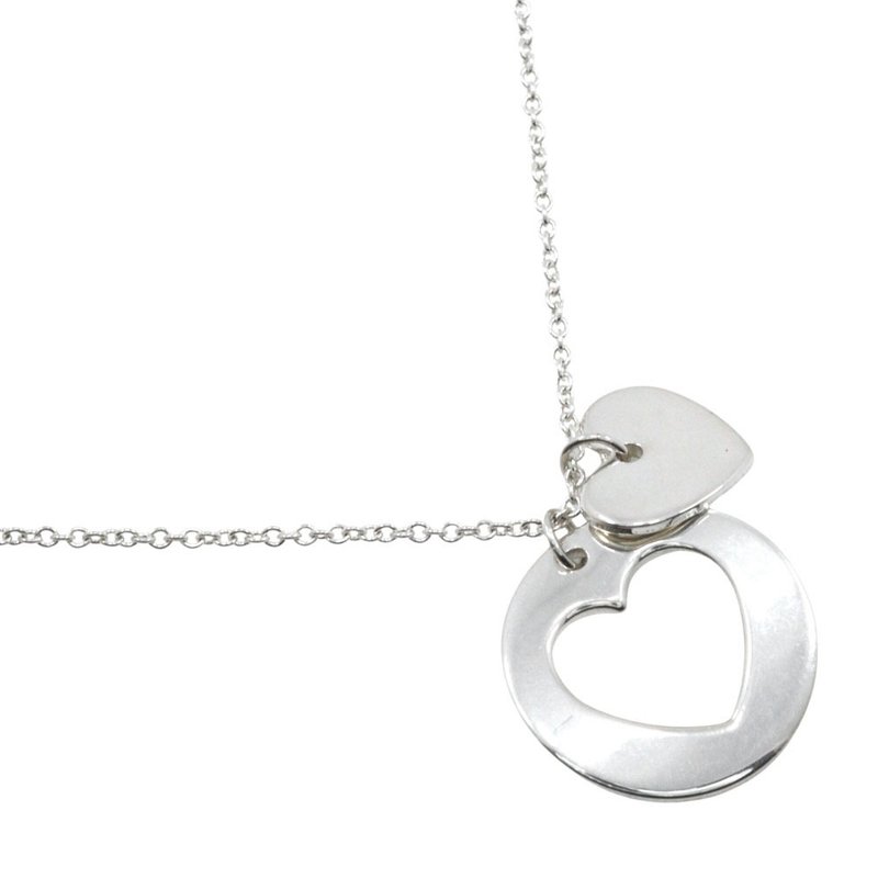 【日本直送】ティファニー TIFFANY&Co. ステンシル ハート ネックレス シルバー925 ハート 約2.8g レディース【中古】 - 項鍊 - 銀 銀色