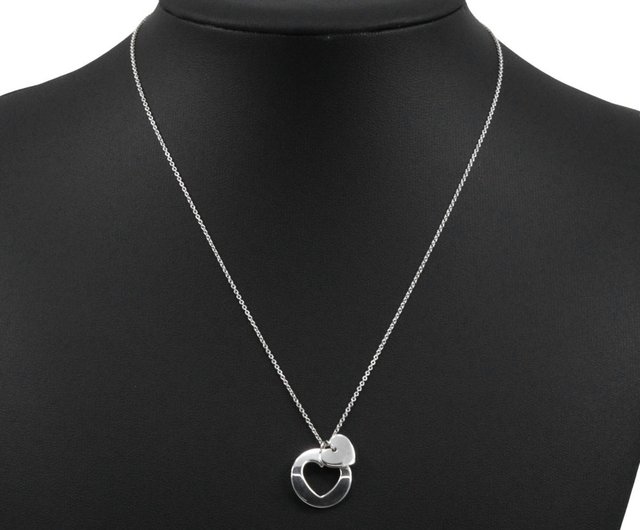 日本直送】ティファニーTIFFANY&Co. ステンシルハートネックレス