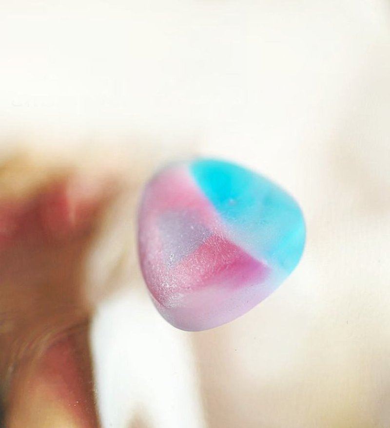 Glass polishing challenge kit !! --Glass polishing to polish your heart [Pendant / Amorphous] - Necklaces - Glass Multicolor