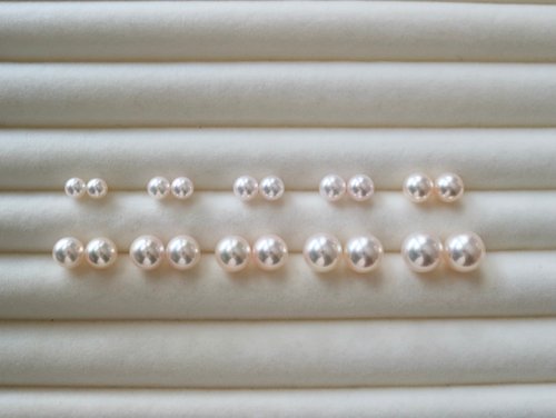 KOKO PEARL JEWELRY 日本直送 Akoya珍珠耳環 耳針 日本珍珠 天然珍珠 18k金 不同點位