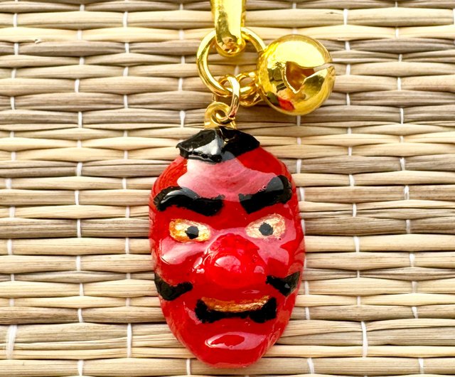 受注制作 天狗面 キーホルダー 面屋 - ショップ 池波屋｜日本の金魚