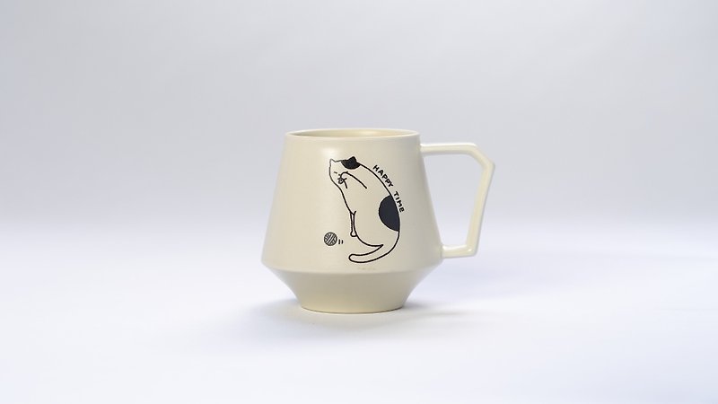 39Arita x ICELOLLY Mug Cup (cat) - 咖啡杯 - 陶 白色