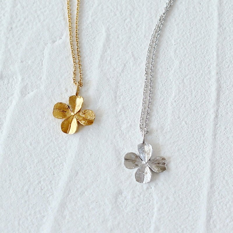 Clover necklace - 項鍊 - 純銀 銀色