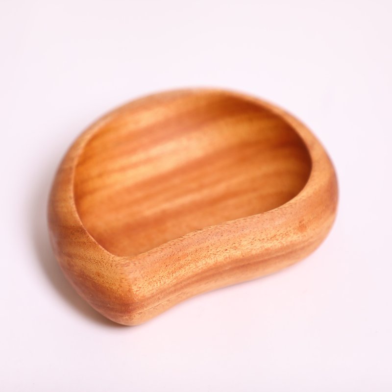 Mahogany comma bowl-small-fair trade - จานเล็ก - ไม้ สีนำ้ตาล