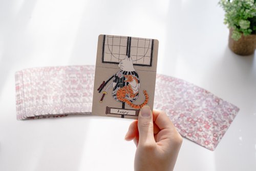 【正規品オラクルカード】韓国インディーズ✨猫の気持ちを知る超キュートなカード 正規品オラクルカード】韓国インディーズ✨猫の気持ちを知る超