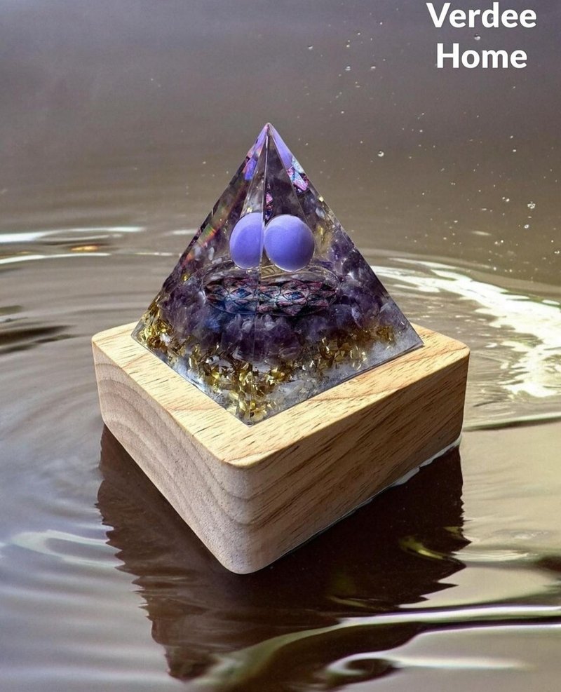 natural crystal pyramid - ของวางตกแต่ง - วัสดุอื่นๆ สีเหลือง