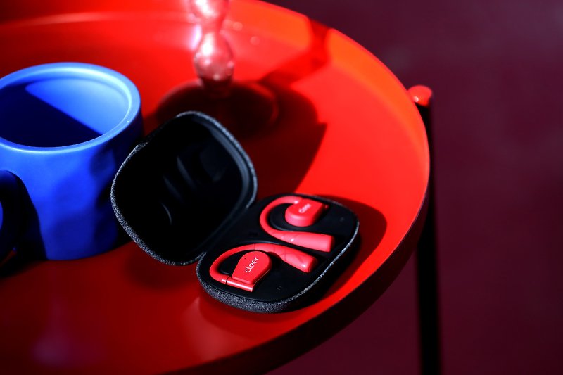 【Cleer】ARC II Open Frame True Wireless Bluetooth Headphones-Sports Version (Classic Red) - หูฟัง - พลาสติก 