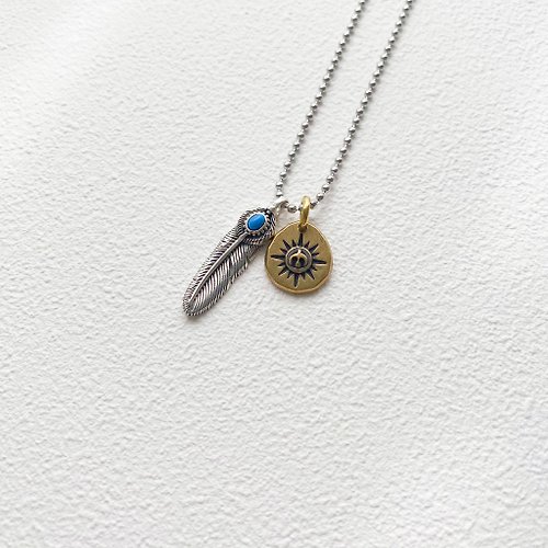 Azul Accessories｜藍飾 榮耀 | 鷹羽 羽毛 飛鳥 印地安 | 純銀 黃銅 | 不鏽鋼項鍊