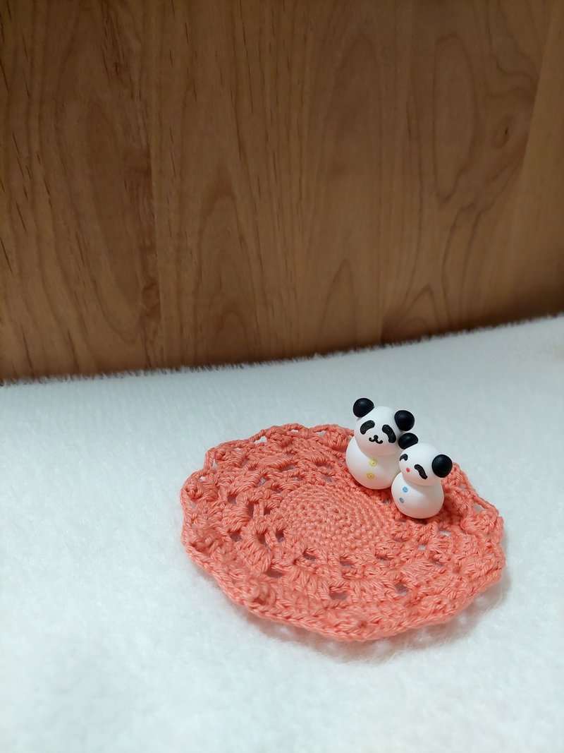 Handmade Crochet Coaster - ของวางตกแต่ง - ผ้าฝ้าย/ผ้าลินิน หลากหลายสี