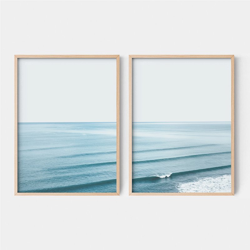 Ocean Wave Print #10 畫 佈置 擺飾 臥室 浴室 餐廳 咖啡廳 - 擺飾/家飾品 - 紙 藍色