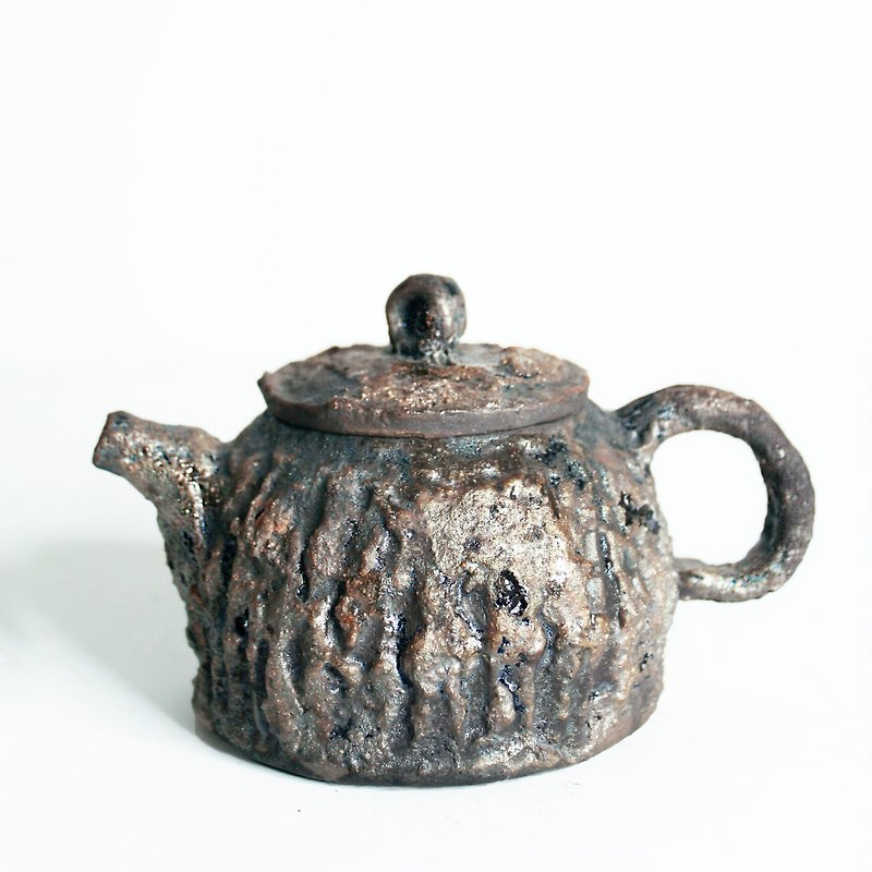 Tie Ding Series | Possessing Teapots - Wood-fired Antique Imitation Iron Teacher Chen Jinwang's Handmade - ถ้วย - ดินเผา สีเทา