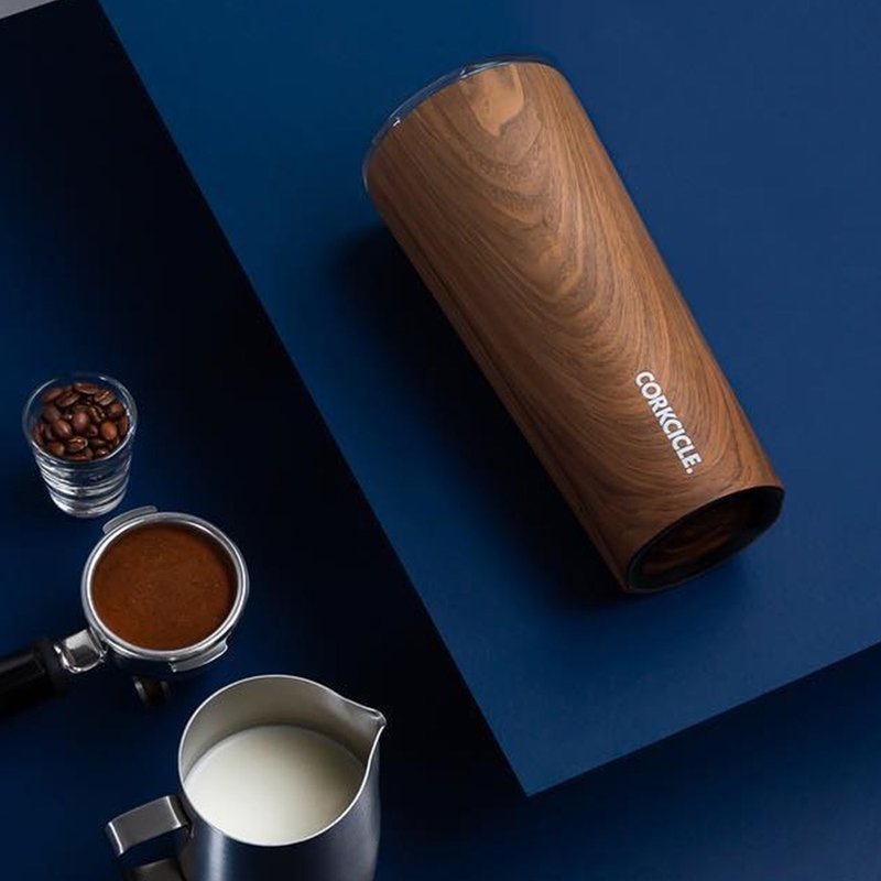CORKCICLE Wood系列 三層真空寬口杯-470ml 胡桃木 - 保溫瓶/保溫杯 - 不鏽鋼 咖啡色
