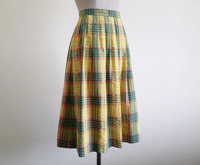 checkered vintage skirt