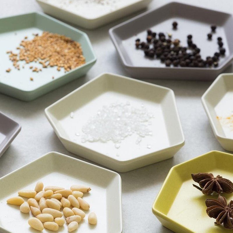 日本ideaco Shimamori 竹纖維餐盤-SS-多色可選 - 盤子/餐盤/盤架 - 其他材質 白色