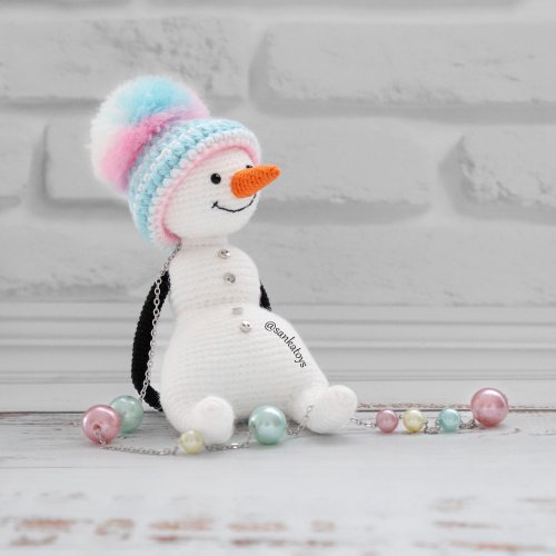 Sankatoys Crochet pattern Snowman, PDF Digital Download, DIY christmas amigurumi toy