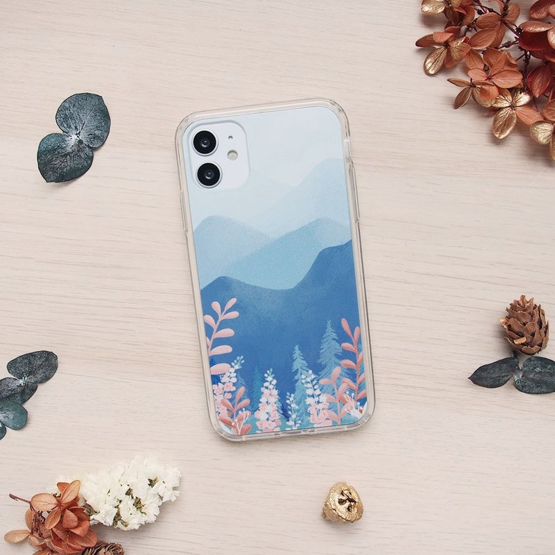 強透耐摔手機殼 iPhone 11 - 寧靜山景 - 手機殼/手機套 - 聚酯纖維 藍色