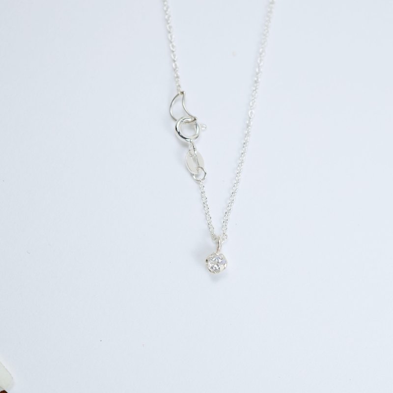 wuwu moonstone necklace - Necklaces - Sterling Silver Silver