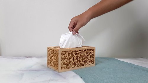 MUMU手感木製工坊 小木馬 // 木質面紙盒 - 越南檜木 // 安心出貨SOP