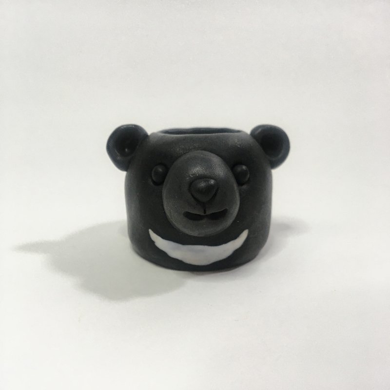 Cute Animal Series - Black Bear Guardian Storage Seat - กล่องเก็บของ - วัสดุอื่นๆ สีดำ