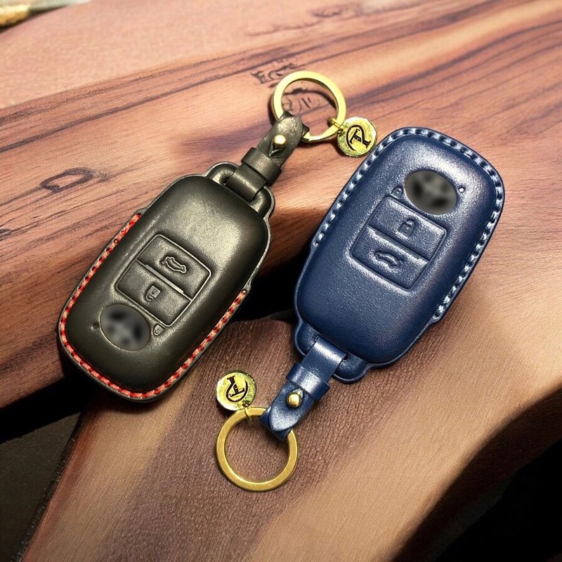 豐田 TOYOTA Yaris cross Altis Rav4 Corolla sprot 車鑰匙皮套 - 鑰匙圈/鑰匙包 - 真皮 黑色