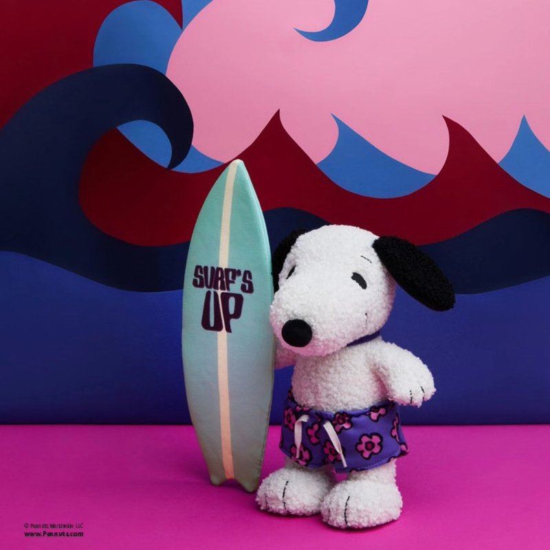 BON TON TOYS Snoopy史努比填充玩偶-衝浪狗 22cm - 公仔/玩偶 - 聚酯纖維 多色