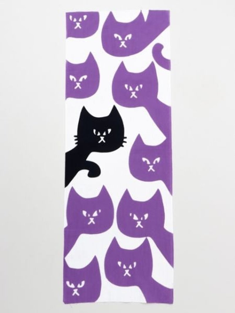 TENUGUI Towel Peeking Cat - Towels - Other Materials 