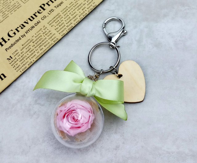 Preserved clearance flower keychain