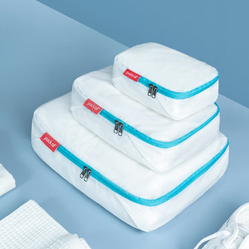 Ultra light packing cube|Spill-resistant fabric|Multi-size options|Travel - กระเป๋าเครื่องสำอาง - ไนลอน ขาว