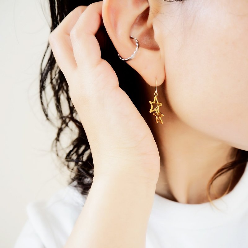 Starry Night Earrings - Earrings & Clip-ons - Other Metals Gold