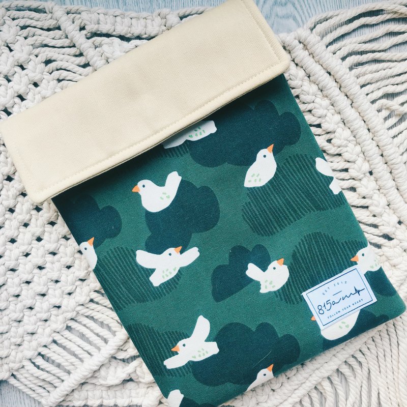 (iPad Air/Pro) 小鳥們 - ipad 平板電腦保護套 / 815a.m - 電腦包/筆電包 - 棉．麻 