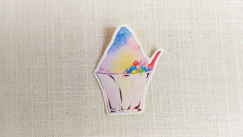 阪府 夢幻彩色刨冰貼紙