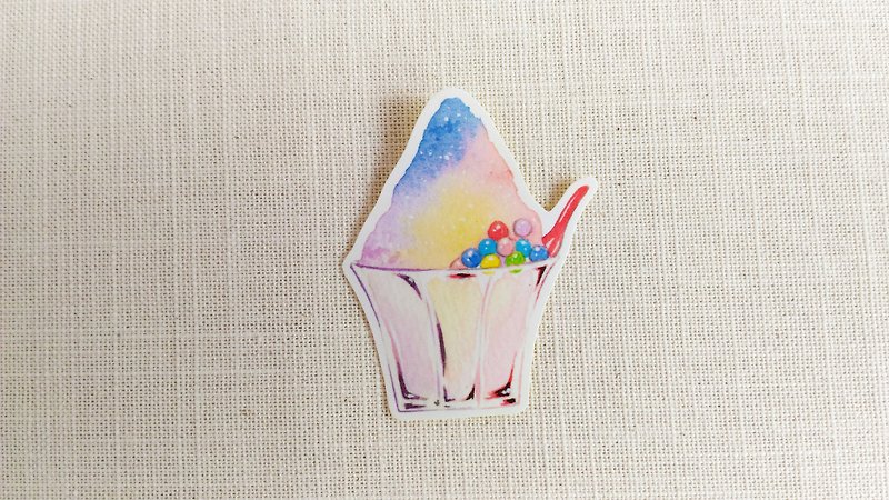 Fantasy color shaved ice sticker - Stickers - Paper Multicolor