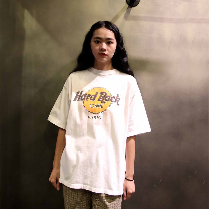 Tsubasa.Y Antique House A11 Hard Rock White Tee, vintage brand T-shirt T-shirt - Women's T-Shirts - Cotton & Hemp White
