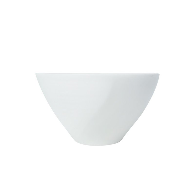 Esprit White Vitality Pure White Bone China Rice Bowl (10cm) - ถ้วยชาม - เครื่องลายคราม ขาว