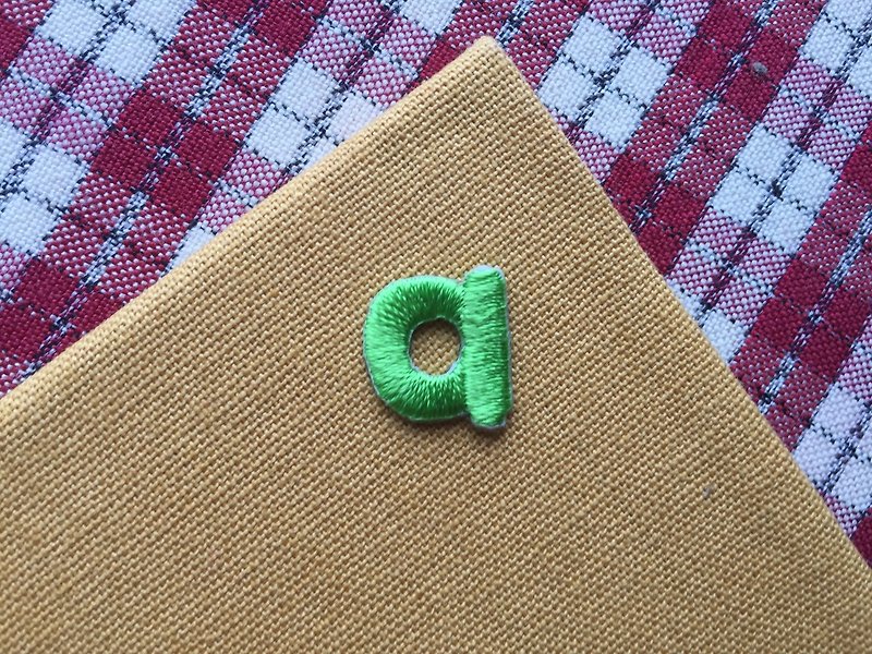 Embroidered cloth stickers-English alphabet series-lowercase a - อื่นๆ - งานปัก 