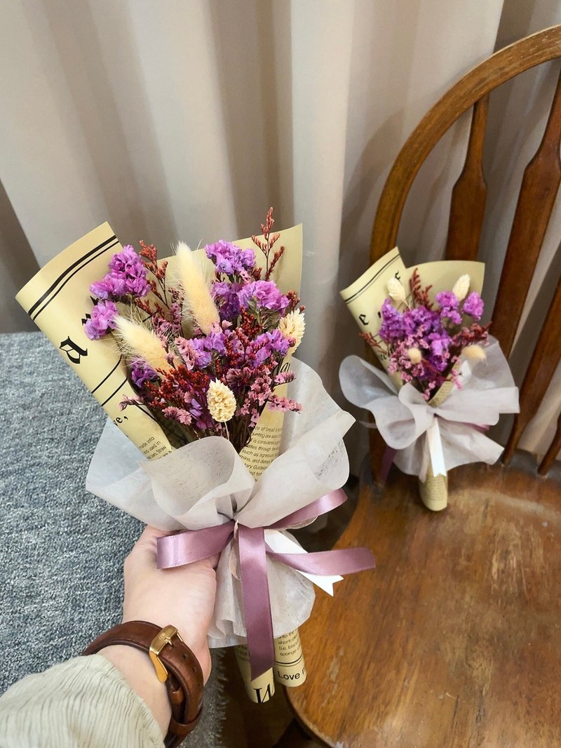 乾燥花束【飲冰室花草茶】 生日禮物 畢業花束 生日花束 母親節花 - 乾燥花/永生花 - 植物．花 