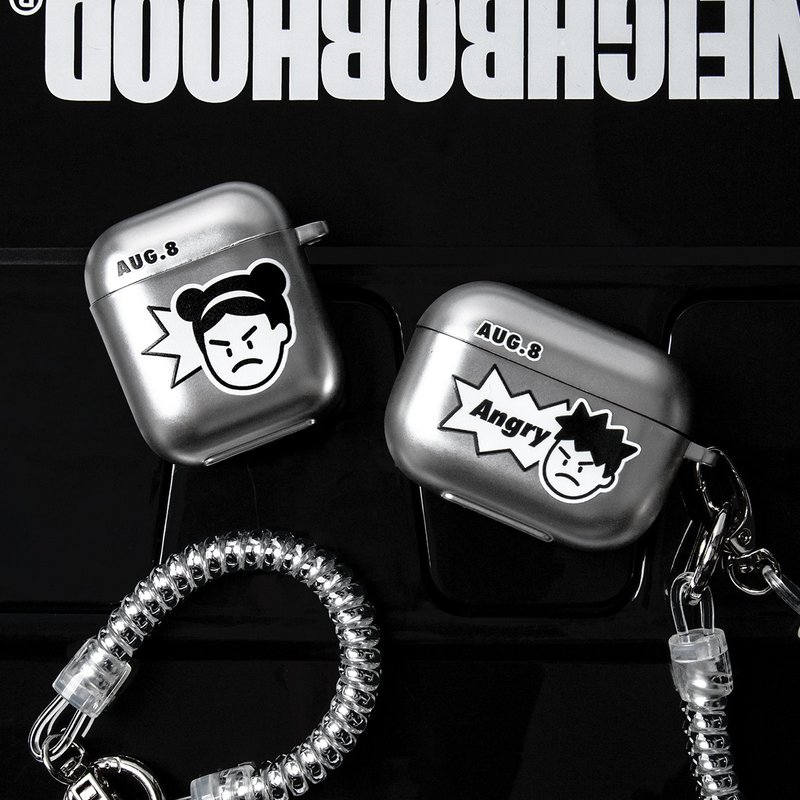 AUG8 STORE 憤怒情侶蘋果藍牙耳機保護殼 AirPods 1/2/3/PRO - AirPods/耳機保護套 - 塑膠 