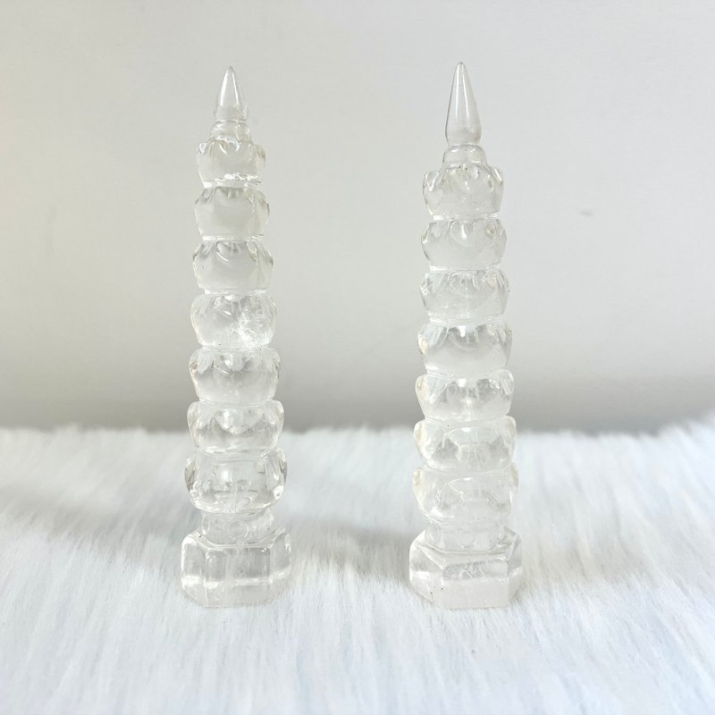 白晶文昌塔 | 水晶 | 水晶擺件 - 擺飾/家飾品 - 水晶 白色