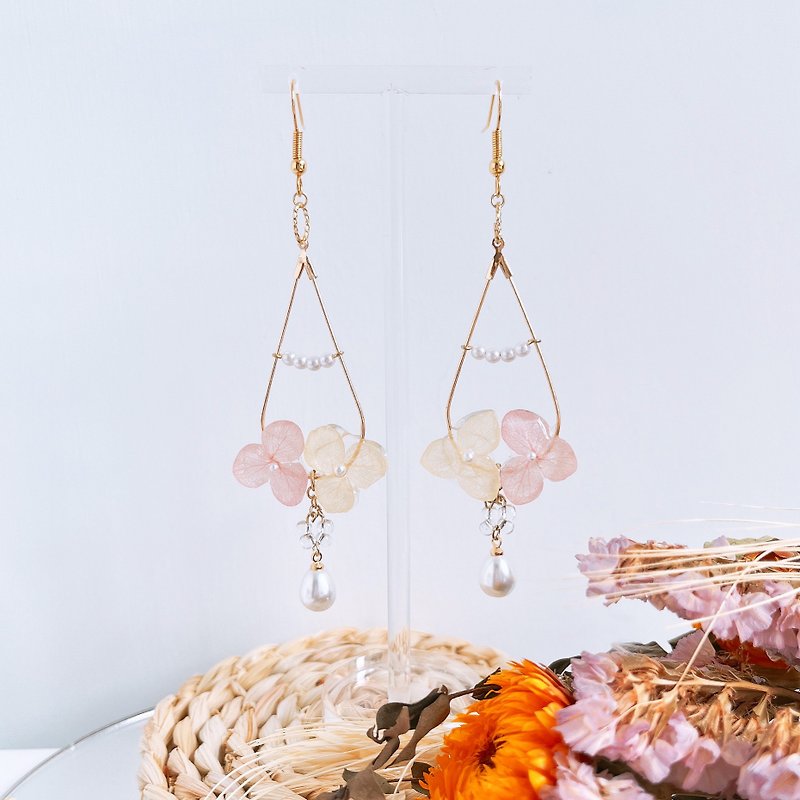 Flower bloom connection - Earrings & Clip-ons - Rose Gold 