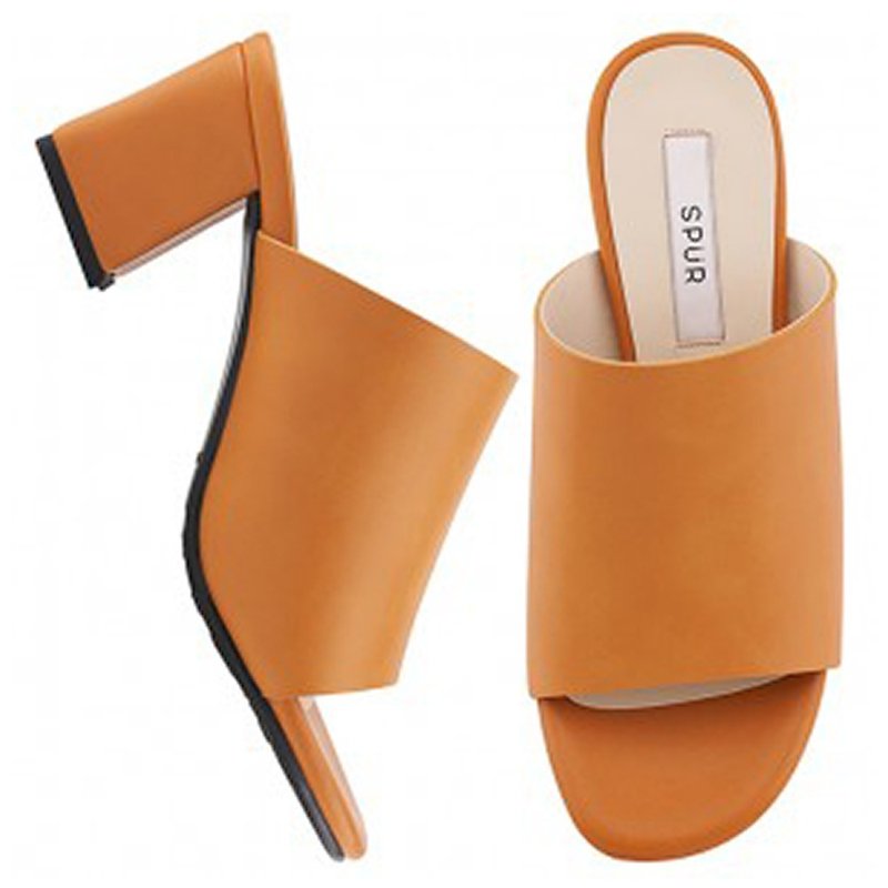PRE-ORDER – SPUR Chic mule MS9079 CAMEL - Sandals - Faux Leather 