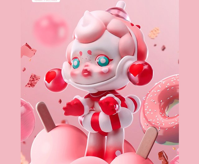 スカルパンダキャンディーモンスタータウンシリーズドールボックスプレイ 12個入り ショップ Popmart Fubees 人形 フィギュア Pinkoi