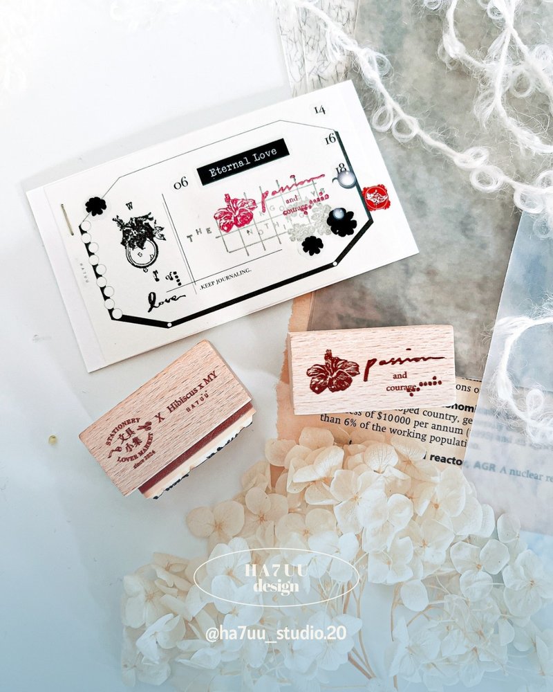 扶桑戳記(文具小集聯名款)_共2款 - 印章/印台 - 木頭 咖啡色