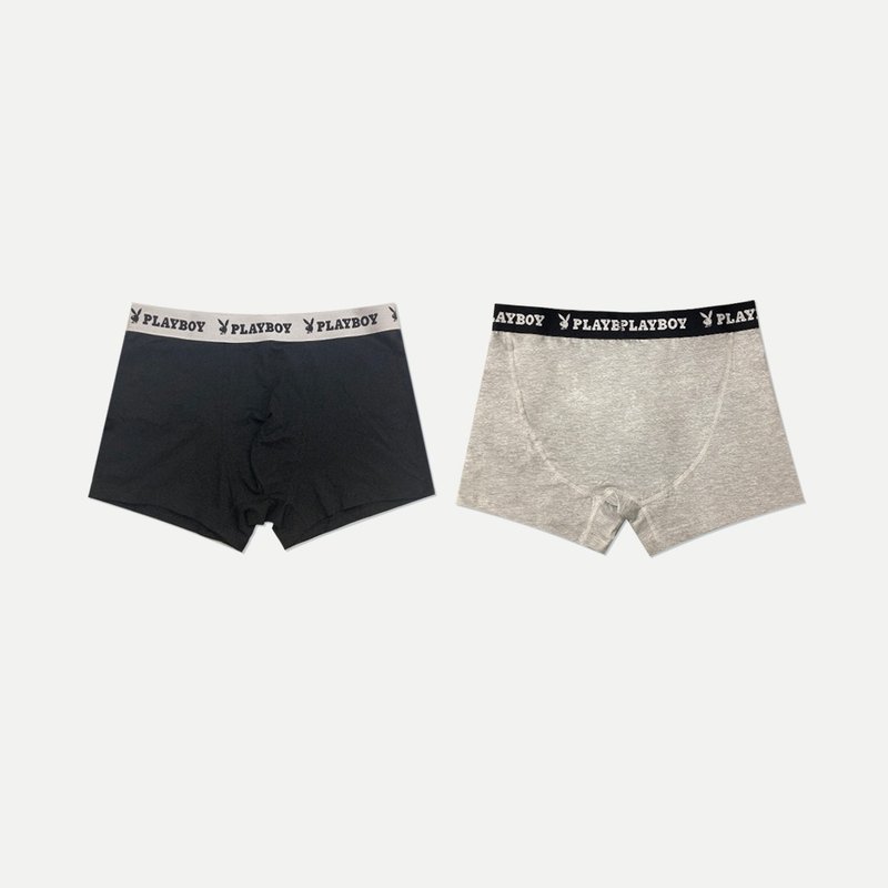 Hate Monday''  X PLAYBOY - UNDERWEAR男士內褲(PBHM-SS23U14) - 男內衣褲 - 棉．麻 銀色