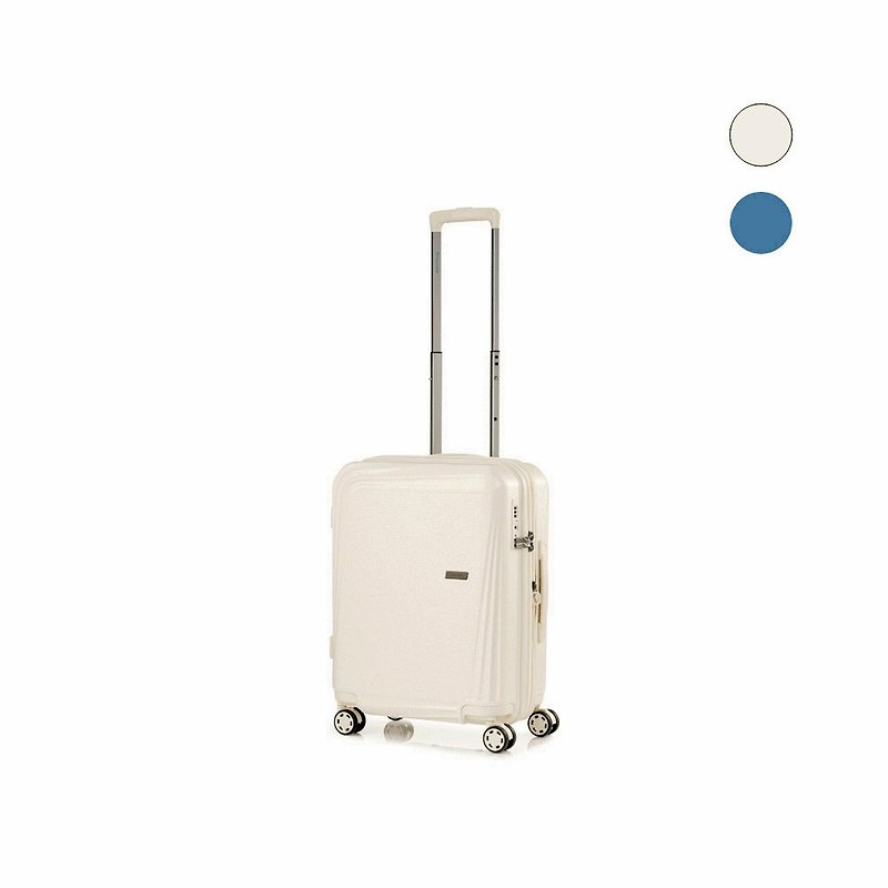 [Carry-on Case/24H Fast Shipping] 20-inch PC matte carry-on case with durable silent wheels and anti-theft zippers - Luggage & Luggage Covers - Plastic White