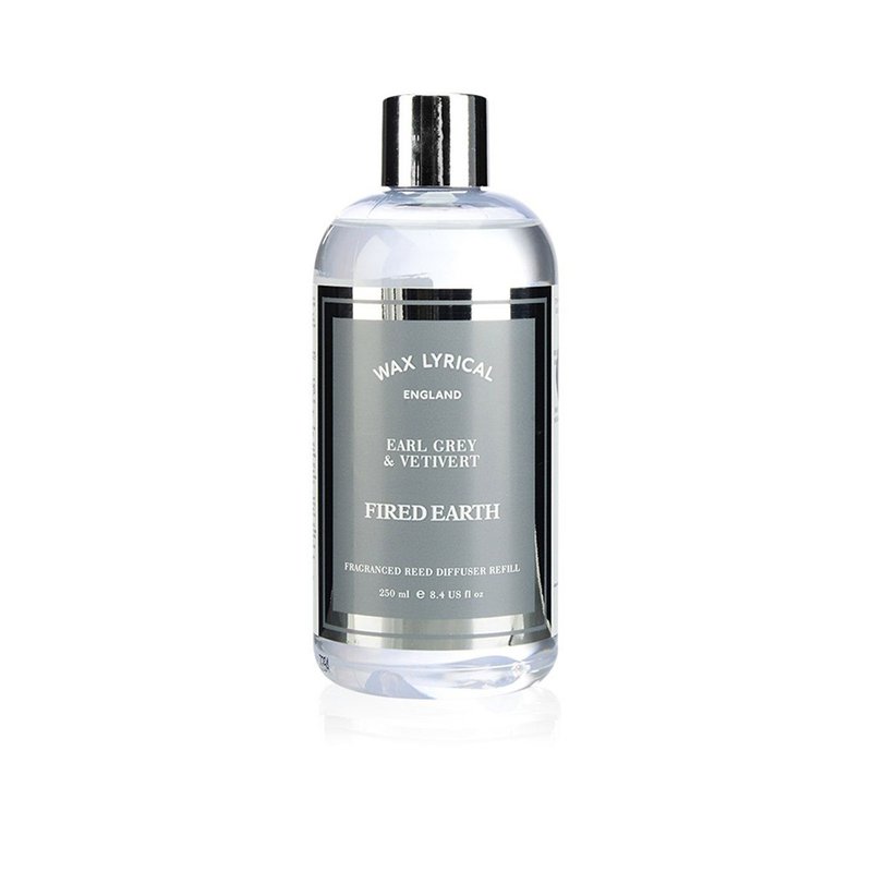 英倫香氛Fired Earth系列 伯爵茶與香根(補充瓶)250ml - 香氛/精油/擴香 - 塑膠 灰色