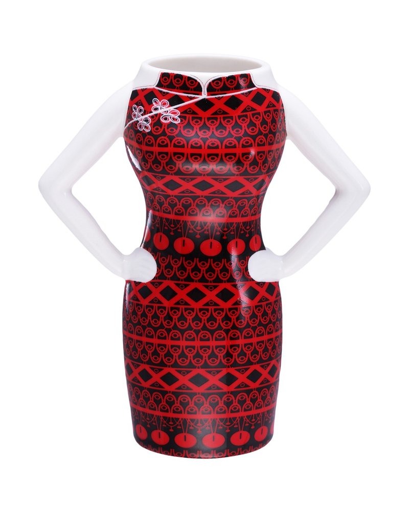 Red & Black Handmade Ceramic Yi-ming Mug - Other - Pottery 