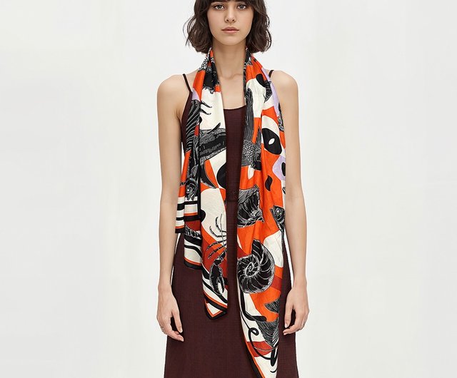 LOEVE コットン&シルク 大判ショール　新品 yss013sl19s_2.jpg